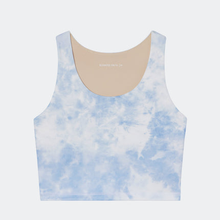 Blue Tie-Dye Bra Tank