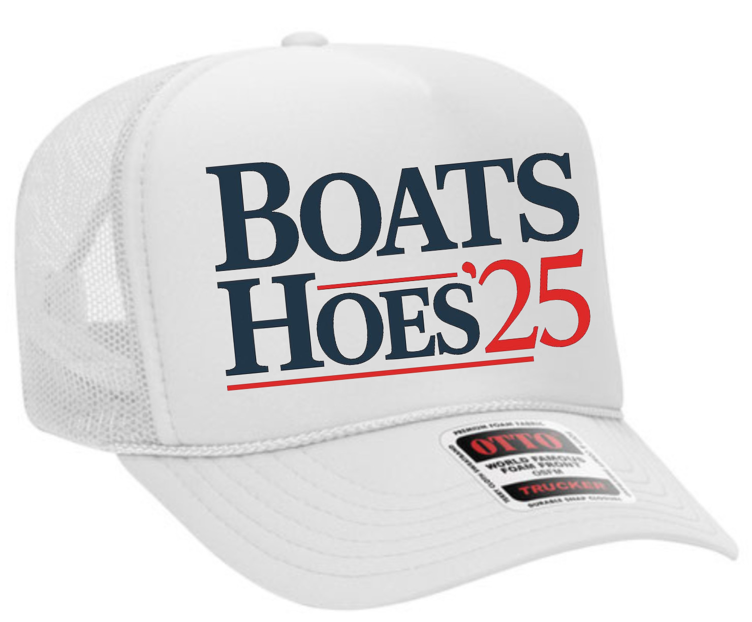Boats and Hoes '25 Adult Otto Foam Trucker Hat