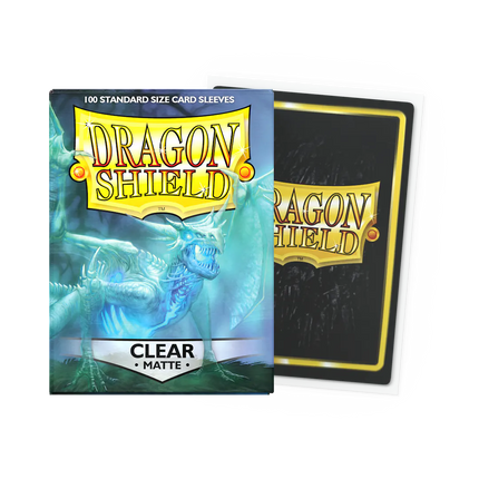 Clear - Matte Sleeves - Standard Size  Clear - Matte Sleeves - Standard Size