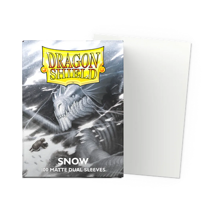Dragon Shield: Snow - Matte Dual Sleeves - Standard Size