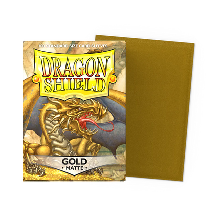 Gold - Matte Sleeves - Standard Size
