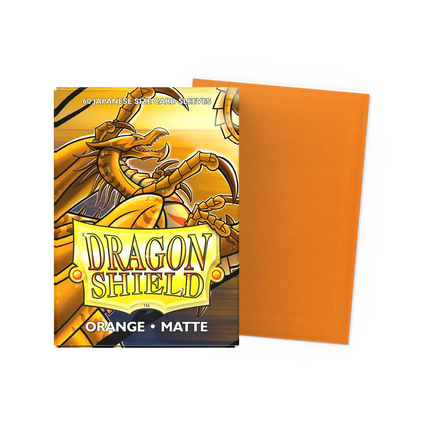 Orange - Matte Sleeves - Japanese Size
