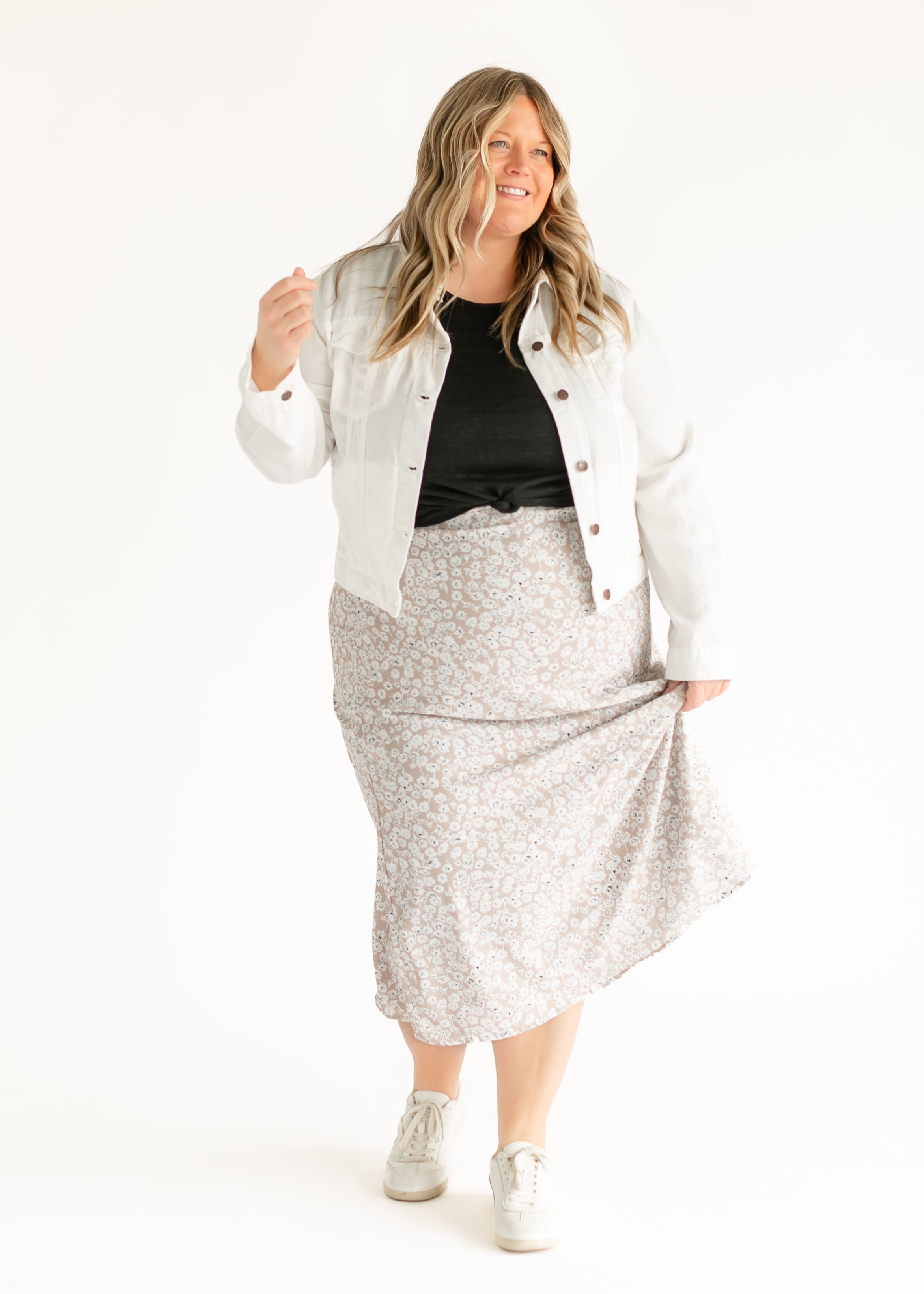 Braylyn Floral Midi Skirt - FINAL SALE