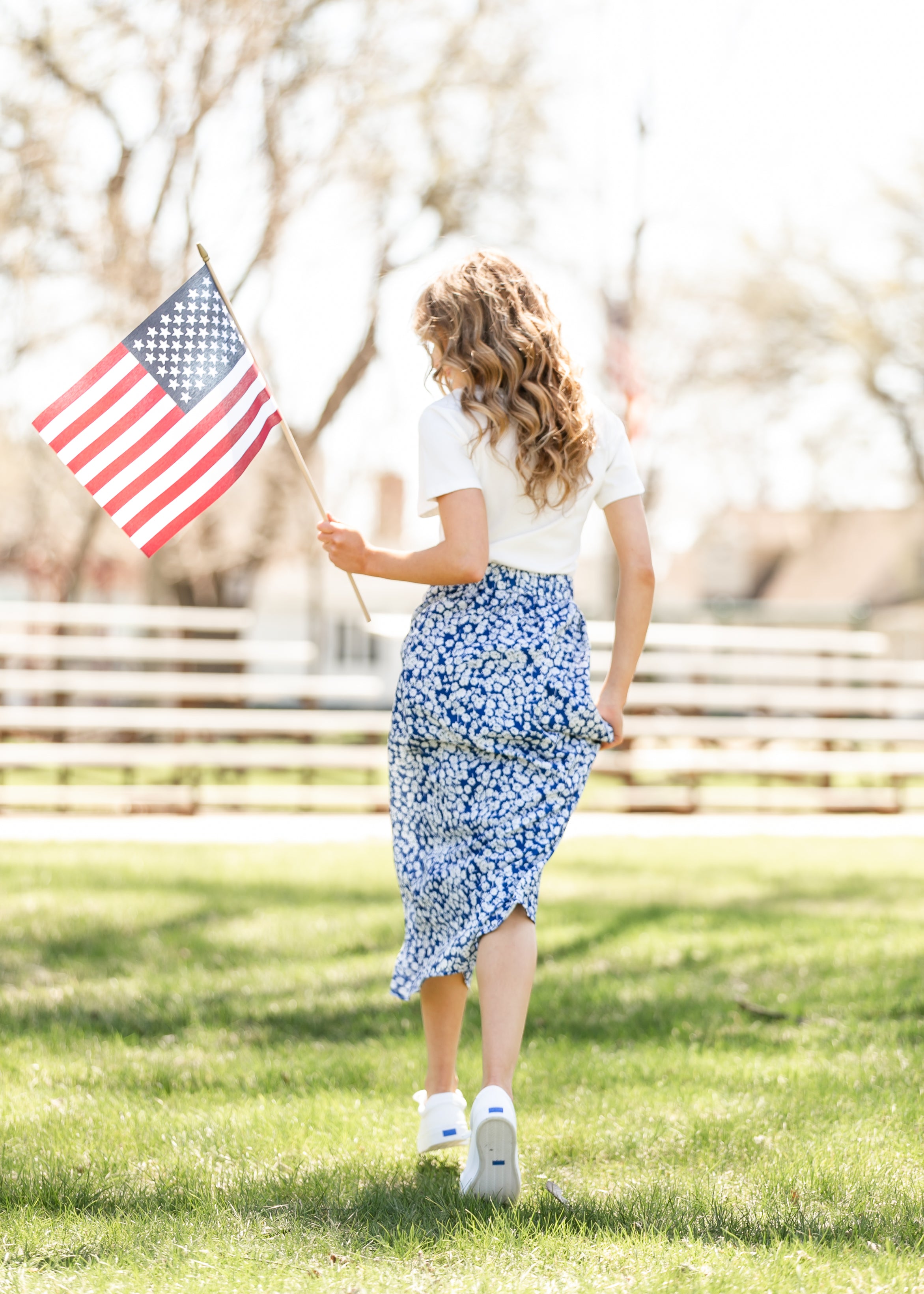 Braylyn Floral Midi Skirt - FINAL SALE
