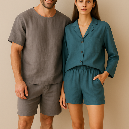 Linen Lovers’ Sleepwear Gift Set for 2