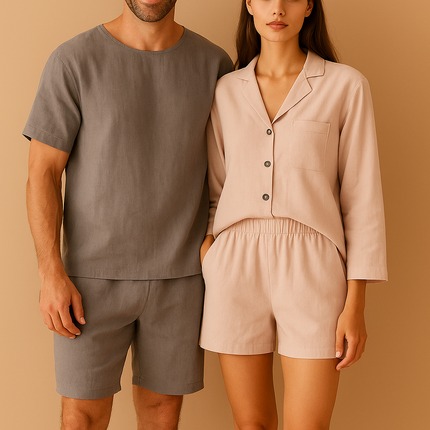 Linen Lovers’ Sleepwear Gift Set for 2