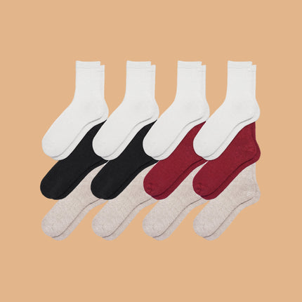 12-Pack Women's Hemp Crew Socks