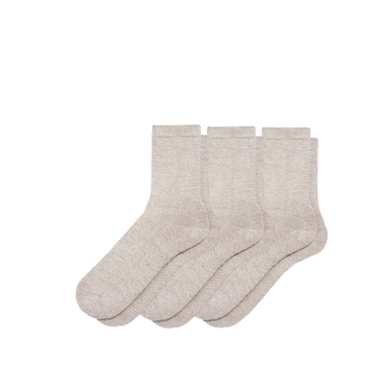 3-Pack Women's Hemp Crew Socks