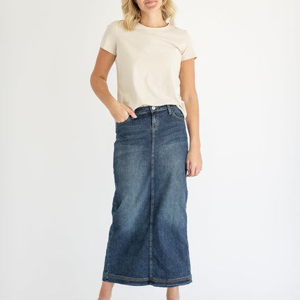 Bria Long Denim Maxi Skirt - FINAL SALE
