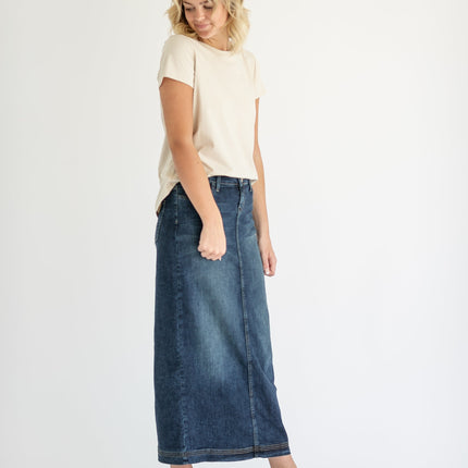Bria Long Denim Maxi Skirt - FINAL SALE