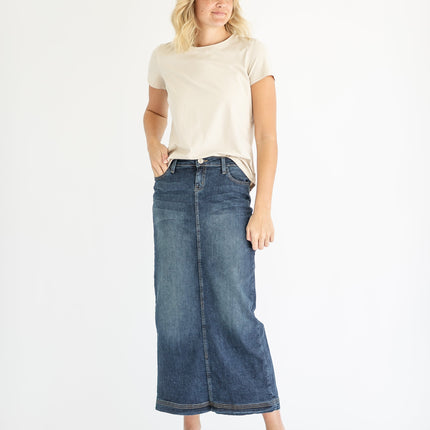 Bria Long Denim Maxi Skirt - FINAL SALE