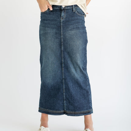 Bria Long Denim Maxi Skirt - FINAL SALE