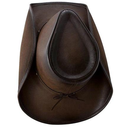Deadwood Trading Broken Hill - Faux Leather Outback Hat