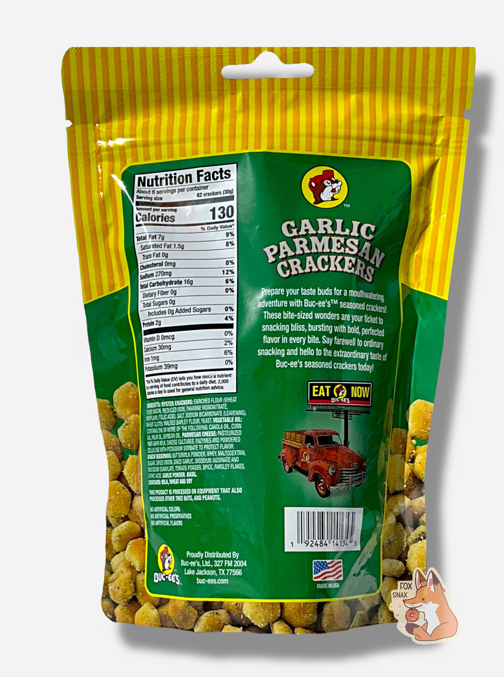 Buc-ee's Garlic Parmesan Crackers