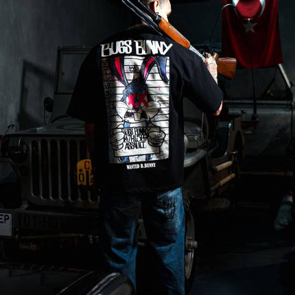 Men's Oversize 'Bugs Bunny' Graphic T-Shirt - Streetwear Looney Tunes Tee
