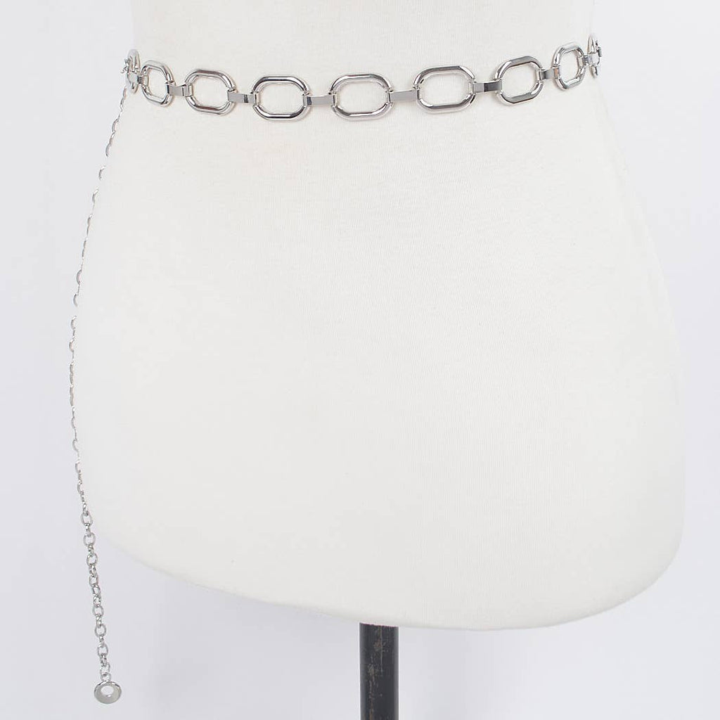 Hammered Ring Chain Belt