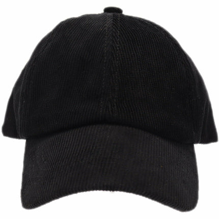 Blue Corduroy High Ponytail Ball Cap
