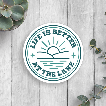 Life is Better at the Lake Vinyl Sticker