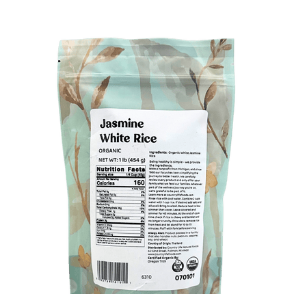 Jasmine Rice, White, Organic