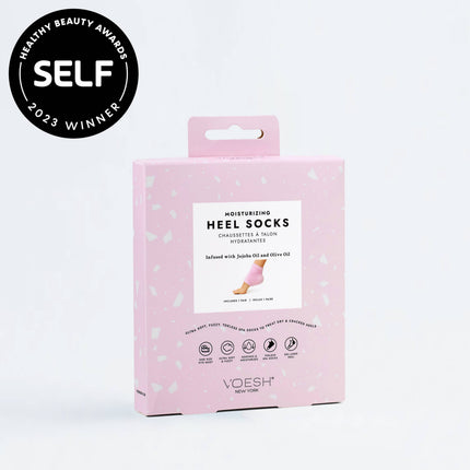 Moisturizing Heel Socks - Pink