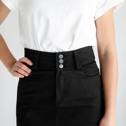 Camellia A-Line Cotton Twill Maxi Skirt - FINAL SALE