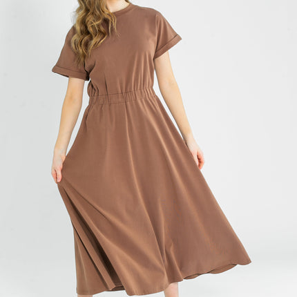 Casey Cap Sleeve Midi Dress