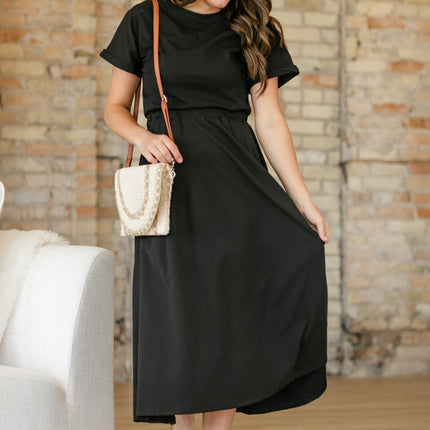 Casey Cap Sleeve Midi Dress