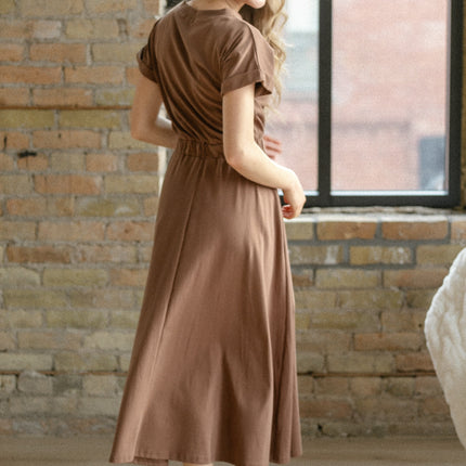 Casey Cap Sleeve Midi Dress
