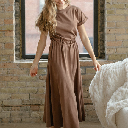 Casey Cap Sleeve Midi Dress