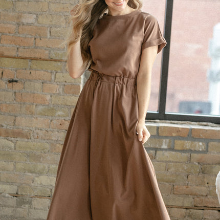 Casey Cap Sleeve Midi Dress
