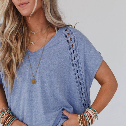 Camden Lace V Neck Top