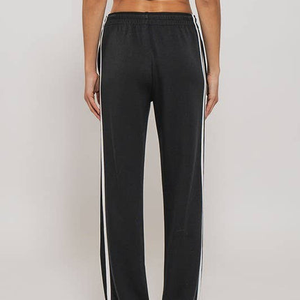 Striped Drawstring Relaxed Sweatpants
