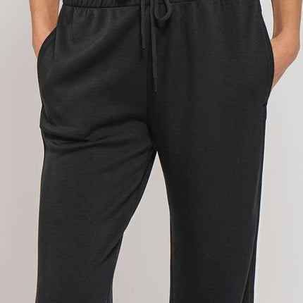 Striped Drawstring Relaxed Sweatpants
