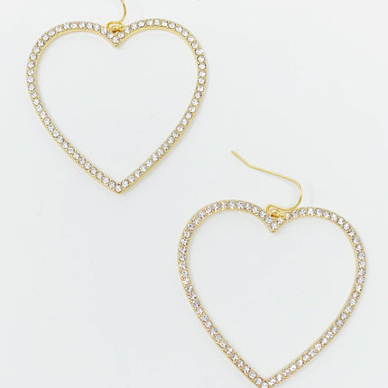 My Precious Heart Earrings, Gold