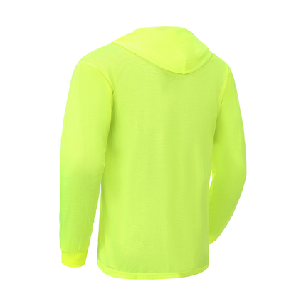 Ideal Club High Visibility Non Reflector Cotton Neon Long Sleeve Safety Hoodie