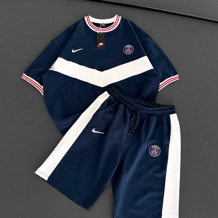 Chevron Victory Men's Polo & Shorts Set – Classic Football Style with Modern Edge