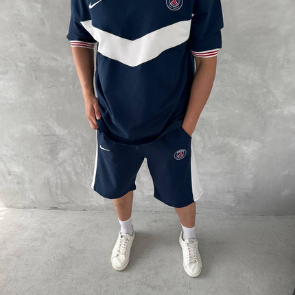 Chevron Victory Men's Polo & Shorts Set – Classic Football Style with Modern Edge