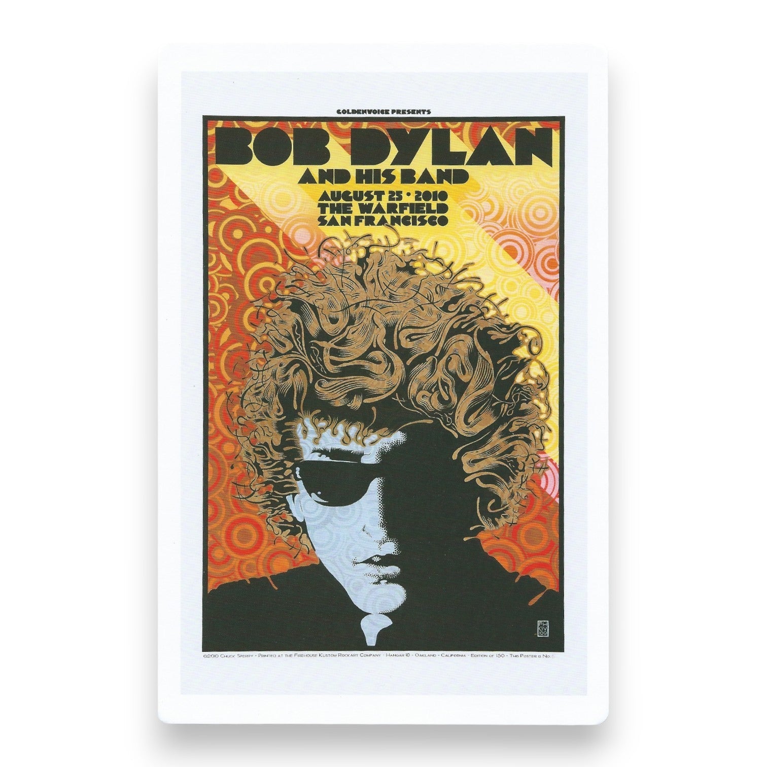 Chuck Sperry "Bob Dylan and his Band" 2010 Art Card