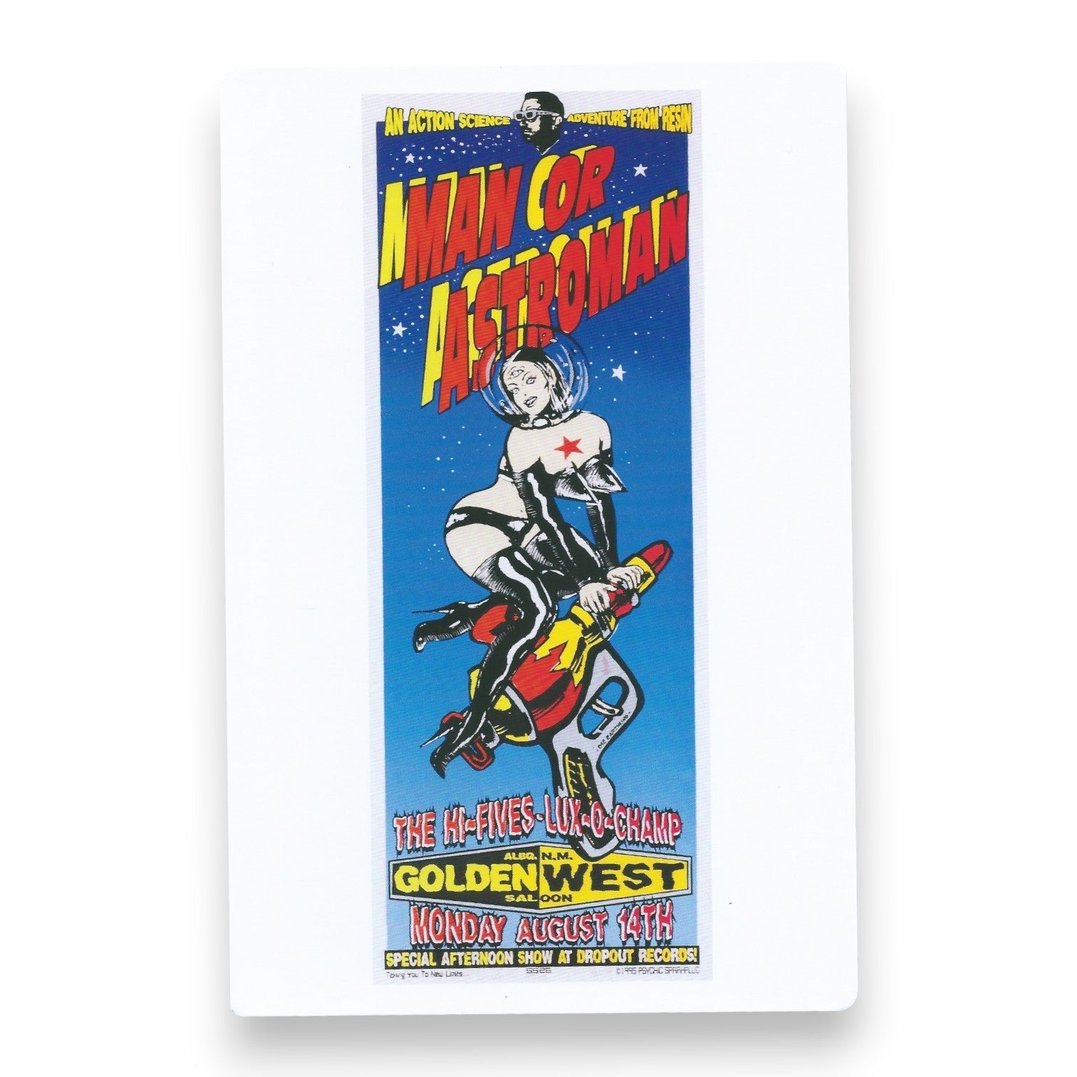 Chuck Sperry Man or Astroman 1995 Art Card