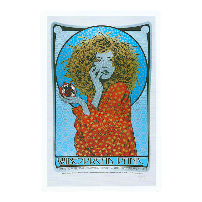Chuck Sperry Widespread Panic 2010 Art Card