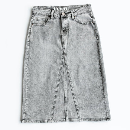 Claire A-line Denim Midi Skirt