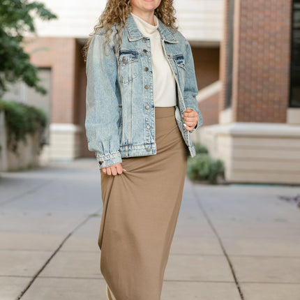 Clarise Premium Knit Maxi Skirt