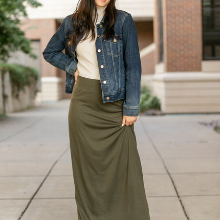 Clarise Premium Knit Maxi Skirt