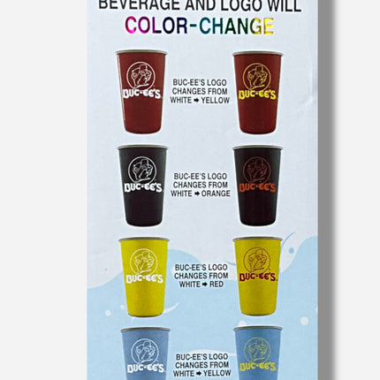 Buc-ee's Color Change Metal Pint Set