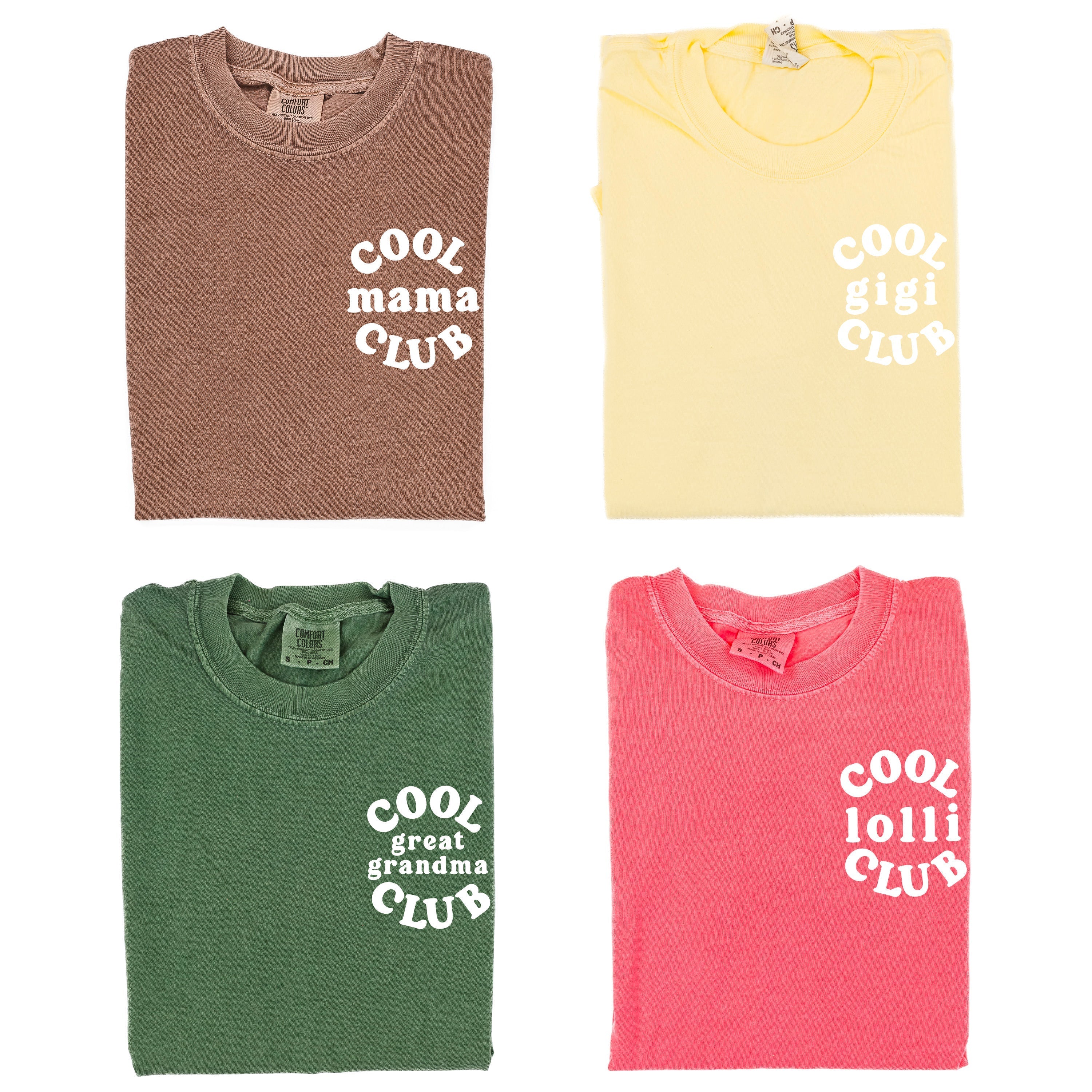 "Cool _____ Club" - Smiley (pf&b) - (Choose Your Name) - Comfort Colors Tee
