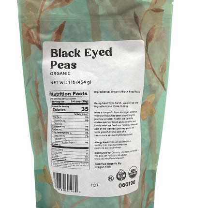 Black-Eyed Peas, Organic