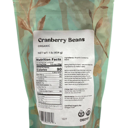 Cranberry Beans, Organic