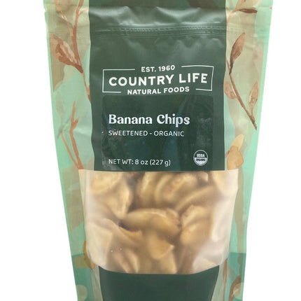 Banana Chips, Sweetened, Organic
