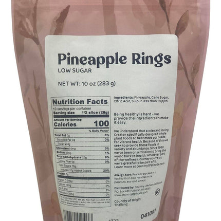 Pineapple Rings, Low Sugar
