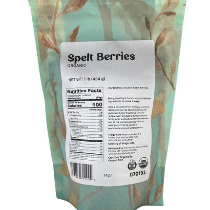 Spelt Berries, Organic